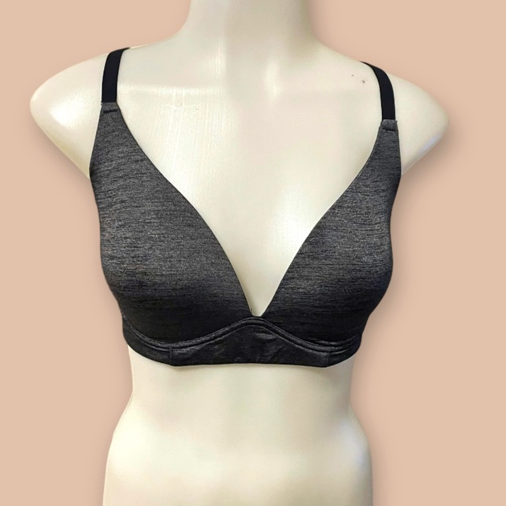 Adore Me Contour Plunge Wireless Bra with Racerback and Pull on Design!